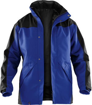 Kübler Doppeljacke mit Kapuze Kobaltblau / Schwarz