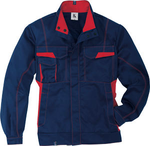 Kübler Arbeitsjacke "Image" Dunkelblau / Mittelrot