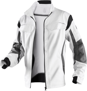Kübler Arbeitsjacke "Pulsschlag" Weiß / Anthrazit