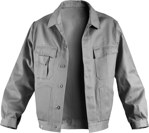 Kübler Arbeitsjacke "Quality" Blousonform Mittelgrau