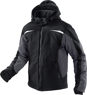 Kübler Winter-Softshelljacke "Pulsschlag" Schwarz / Anthrazit