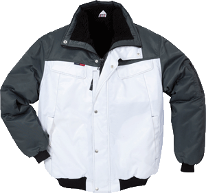 Kansas Pilotjacke Icon Two Weiß / Grau