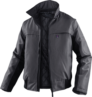 Kübler Pilotjacke "Inno Plus" Anthrazit / Schwarz