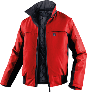 Kübler Pilotjacke "Inno Plus" Mittelrot / Schwarz