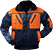 Pilotjacke 4 in 1 Marine / Orange