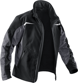 Kübler Softshelljacke "Pulsschlag" Schwarz / Anthrazit