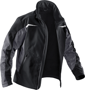 Kübler Softshelljacke "Pulsschlag" Anthrazit / Schwarz