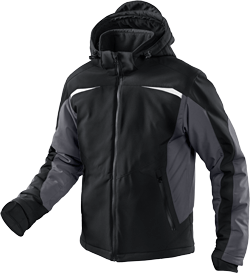 Winter-Softshelljacke "Pulsschlag" Schwarz / Anthrazit Winter-Softshelljacke "Pulsschlag" Schwarz / Anthrazit