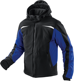 Winter-Softshelljacke "Pulsschlag" Schwarz / Kobaltblau Winter-Softshelljacke "Pulsschlag" Schwarz / Kobaltblau