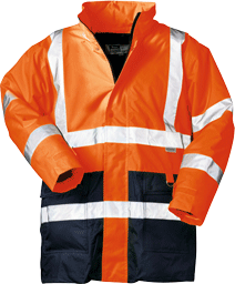 Warnparka Orange/Marine