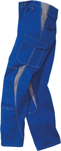 Kübler Arbeitsbundhose "Image" New Design Kornblumenblau / Mittelgrau