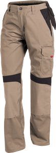 Kübler Abeitsbundhose für Damen "Inno Plus" Sandbraun / Schwarz