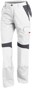 Kübler Abeitsbundhose für Damen "Inno Plus" Weiß / Anthrazit