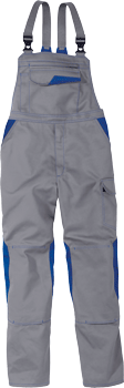 Kübler Arbeitslatzhose "Image" New Design Mittelgrau / Kornblumenblau