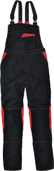 Kübler Arbeitslatzhose "Image" New Design Schwarz / Mittelrot