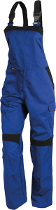 Kübler Abeitslatzhose für Damen "Inno Plus" Kornblumenblau / Schwarz