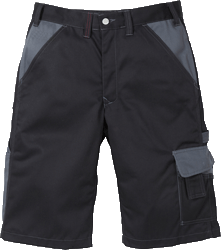 Kansas Arbeitsshorts "Icon Two Luxe" Schwarz / Grau